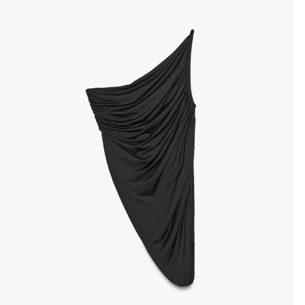 Elegant Black Asymmetric Shirt